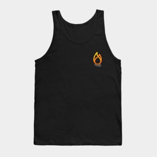 Fireside Project Orange Flame Logo Tank Top